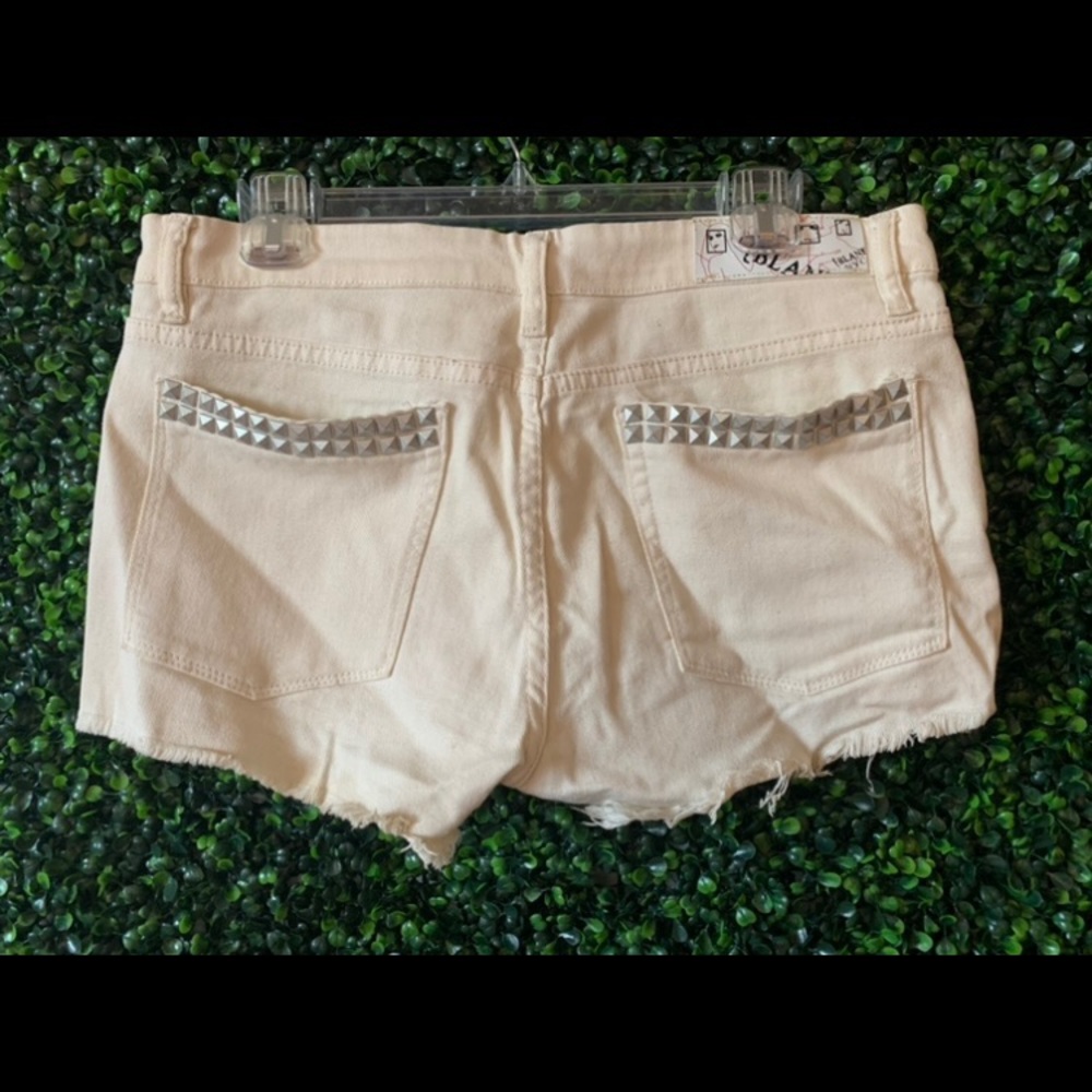 Off-White Jean Shorts with Studs Size 30